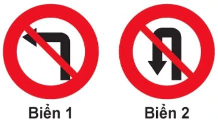 Hình minh họa câu 314: Biển nào cấm xe rẽ trái?