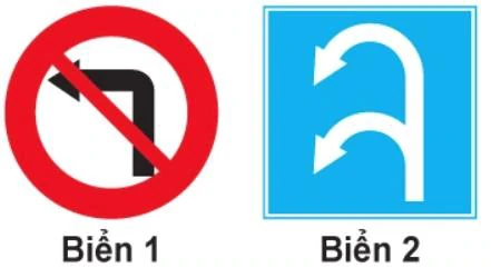 Hình minh họa câu 323: Biển nào xe quay đầu không bị cấm?