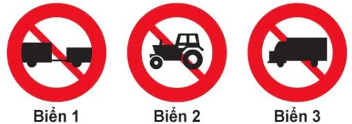 Hình minh họa câu 341: Khi gặp biển số 1, xe ô tô tải có được đi vào không?