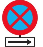 Hình minh họa câu 355: Theo hướng bên phải có được phép đỗ xe, dừng xe không?