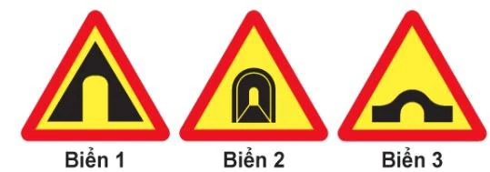 Hình minh họa câu 400: Biển nào báo hiệu "Đường hầm"?