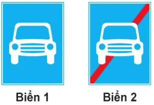 Hình minh họa câu 428: Biển nào báo hiệu "Đường dành cho xe ô tô"?