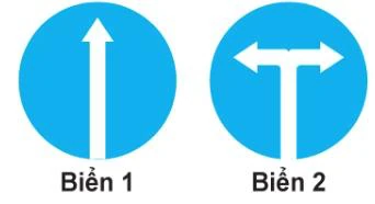 Hình minh họa câu 432: Biển nào (đặt trước ngã ba, ngã tư) cho phép xe được rẽ sang hướng khác?