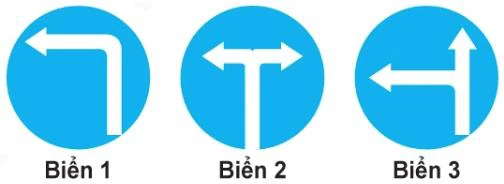 Hình minh họa câu 440: Biển nào cho phép được quay đầu xe đi theo hướng ngược lại khi đặt biển trước ngã ba, ngã…