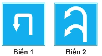 Hình minh họa câu 443: Biển nào cho phép quay đầu xe?