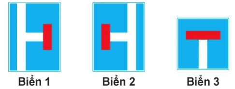 Hình minh họa câu 449: Biển nào đặt trên đường chính trước khi đến nơi đường giao nhau để rẽ vào đường cụt?