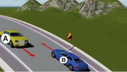Hình minh họa câu 541: Xe nào phải nhường đường là đúng quy tắc giao thông?