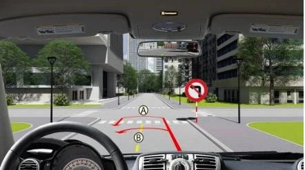 Hình minh họa câu 550: Người lái xe có thể quay đầu xe như thế nào là đúng quy tắc giao thông?