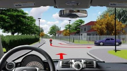 Hình minh họa câu 568: Các xe đi theo thứ tự nào là đúng quy tắc giao thông đường bộ?